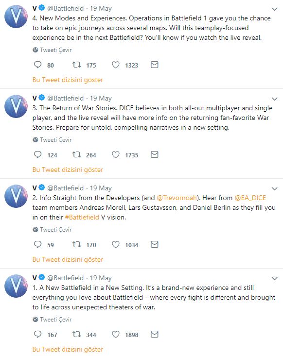 Battlefield 5 için paylaşılan bilgiler oyuncuları heyecanlandırdı