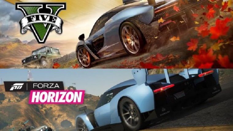 Forza Horizon 4 videosu GTA V içerisinde yeniden hayat buldu
