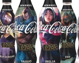 League of Legends şampiyonları Coca-Cola şişelerinde