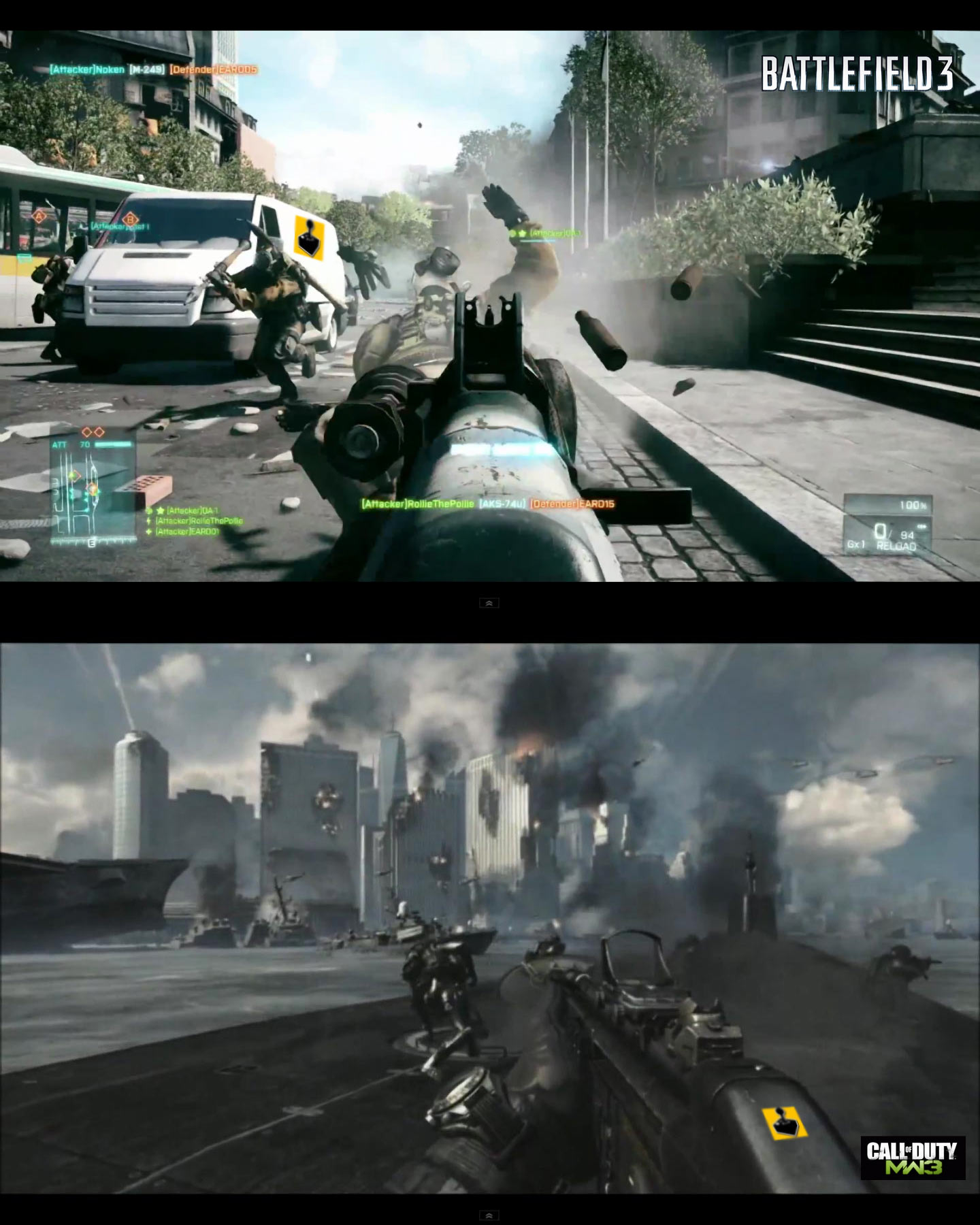 Modern Warfare 3 vs Battlefield 3 - Round 3