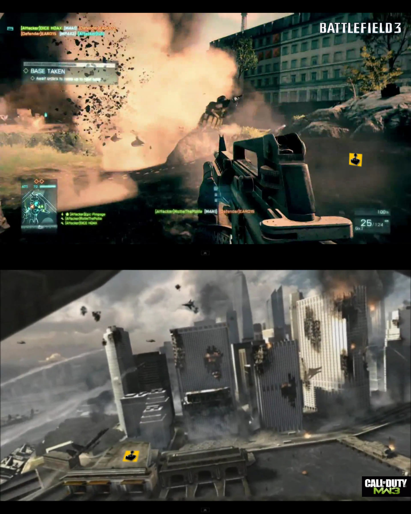 Modern Warfare 3 vs Battlefield 3 - Round 3