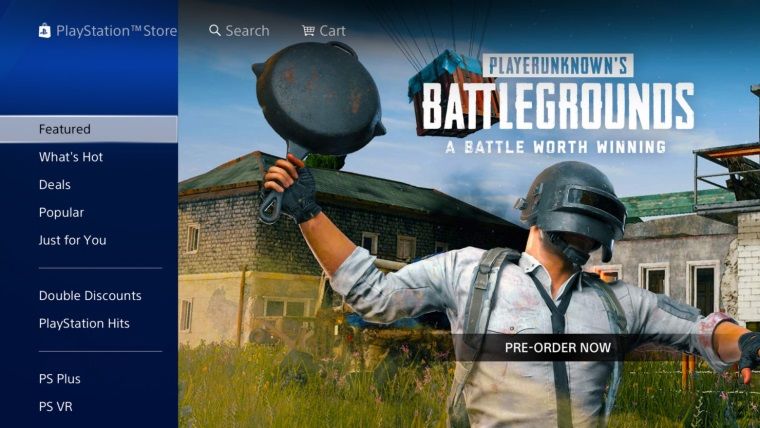 Playerunknown's Battlegrounds PSN'de göründü