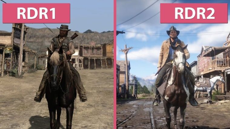 Red Dead Redemption oyunları grafiksel olarak karşılaştırıldı