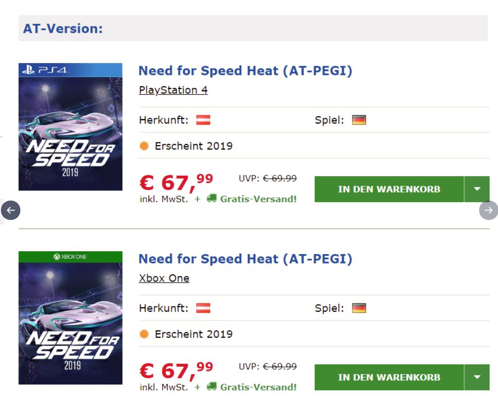 Yeni bir Need for Speed oyunu listelendi