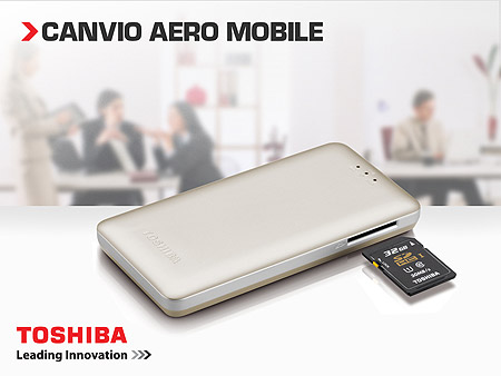 Toshiba Canvio AeroMobile kablosuz SSD