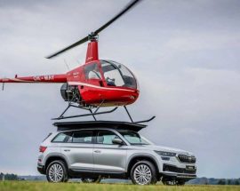 Skoda, Yeni SUV Modelinin Sağlamlığını Göstermek İçin Üstüne Helikopter İndirdi [Video]