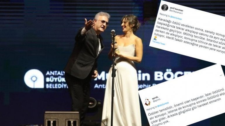 Altın Portakal’da Tamer Karadağlı ve Nihal Yalçın Arasında Geçen Vaka, Sosyal Medyada Tepki Topladı