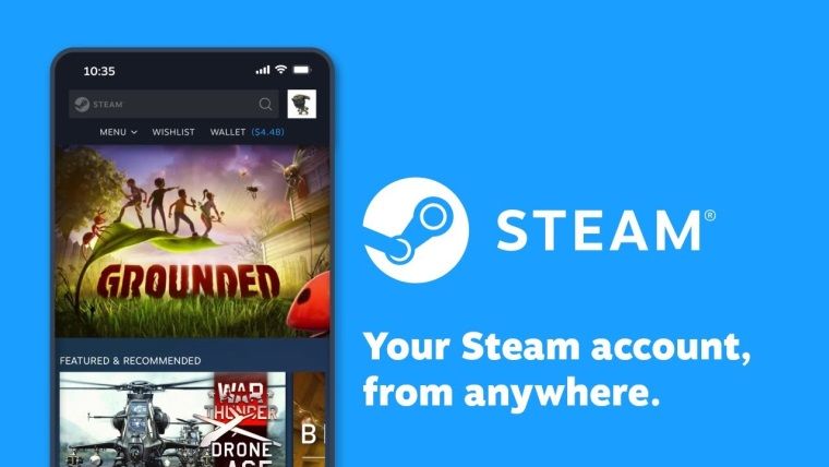 Steam mobil uygulaması sonunda modern bir görünüme kavuştu