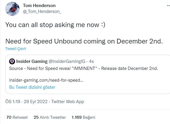 Need For Speed Unbound çıkış tarihi nihayet ortaya çıktı