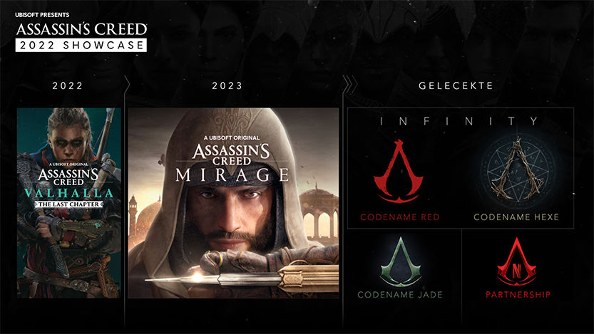 Yeni duyurulan gizemli Assassin's Creed oyunları Red, Jade ve Hexe Yeni duyurulan gizemli Assassin's Creed oyunları Red, Jade ve Hexe